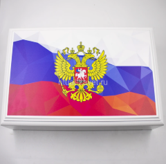 Шкатулка большая Эмаль белая